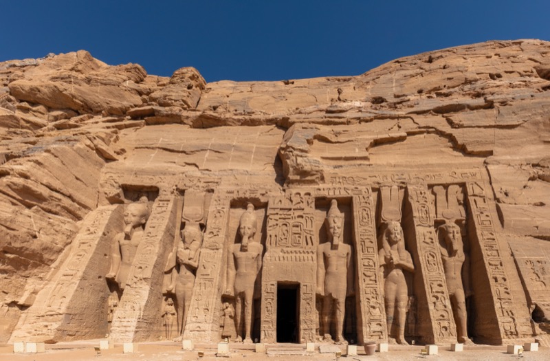 Great Temple of Nefertari at Abu Simbel in the Nubian desert
